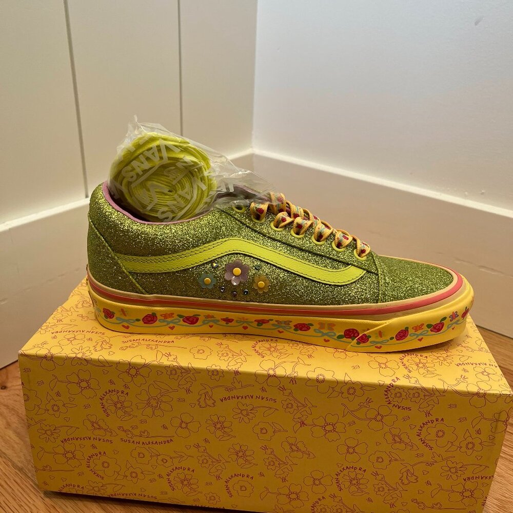 Brand New Old Skool 36 DX Susan Alexandra Green Size 8.5 Women